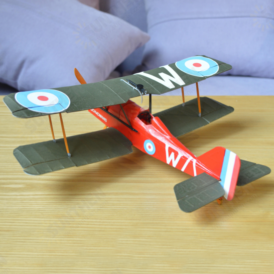 SE5a 480mm Wingspan Balsa Wood Laser Cut Biplane RC Airplane Warbird KIT