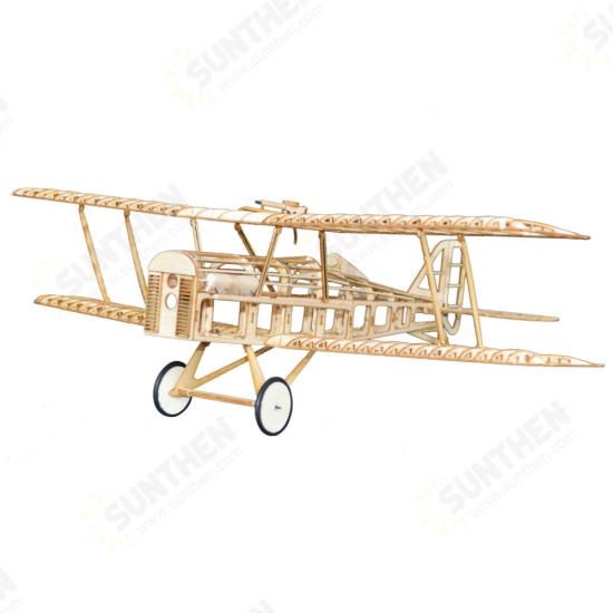 SE5a 480mm Wingspan Balsa Wood Laser Cut Biplane RC Airplane Warbird KIT