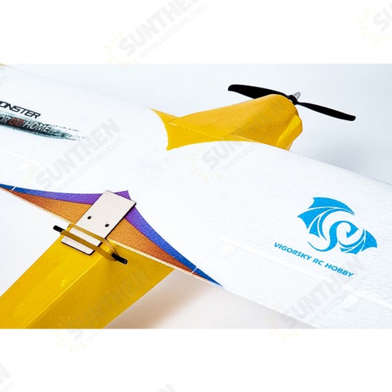 MG800 800mm Wingspan EPP Yellow/Blue RC Airplane KIT