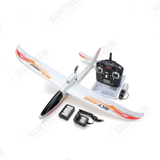 F959S Sky King 2.4G 750mm Wingspan EPO RC Glider Airplane RTF Mode 2 with 6-Axis Gyro