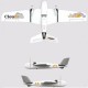 Clouds 1880mm Wingspan Twin Motor EPO FPV Aircraft RC Airplane KIT Aerial Mapping Version