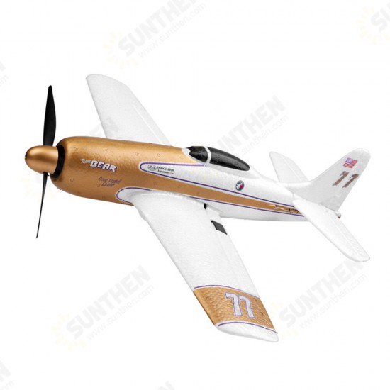 A260 Rarebear F8F Fighter 380mm Wingspan 2.4GHz 4CH 3D/6G System EPP RC Airplane Beginner RTF