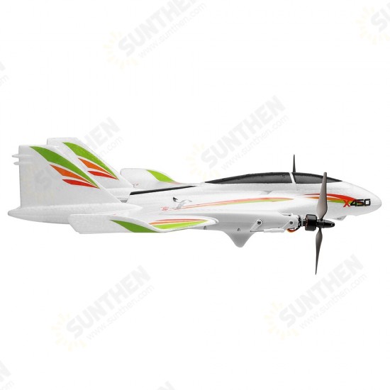 X450 VTOL 2.4G 6CH EPO 450mm Wingspan 3D/6G Mode Switchable Aerobatics RC Airplane RTF