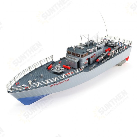 1/115 2.4G EHT-2877 Missile Destroyer RC Boat 4km/h With Two Motor And Light Vehicle Models