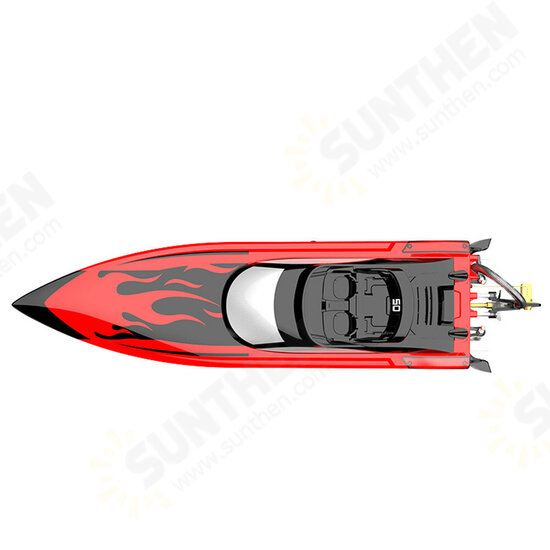 EBT05 RTR 2.4G 4CH 40km/h Brushless High Speed RC Boat Length 57cm Vehicles Models w/ Capsize Water Cooling System Toys