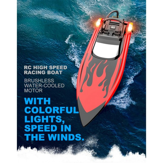 EBT05 RTR 2.4G 4CH 40km/h Brushless High Speed RC Boat Length 57cm Vehicles Models w/ Capsize Water Cooling System Toys