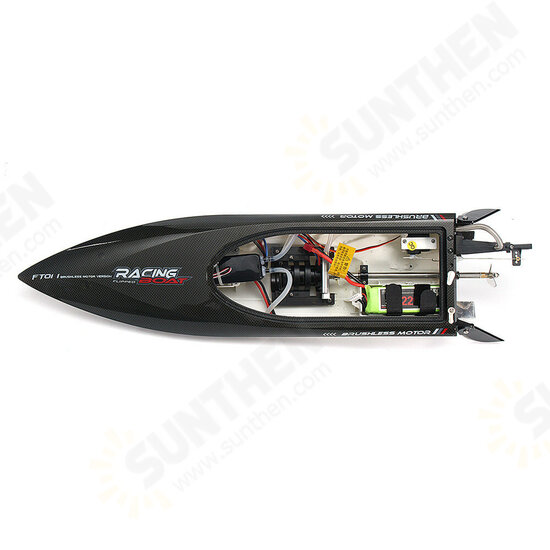 FT011 Several Battery 65CM 2.4G 50km/h Brushless RC Boat High Speed Model with Water Cooling System Toys