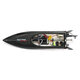 FT011 Several Battery 65CM 2.4G 50km/h Brushless RC Boat High Speed Model with Water Cooling System Toys