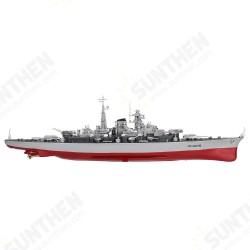 HT 1/360 3827B 71cm Warship Rotable Turret Ship 2.4G 4CH Wireless RC Boat Vehicle Models