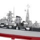 HT 1/360 3827B 71cm Warship Rotable Turret Ship 2.4G 4CH Wireless RC Boat Vehicle Models