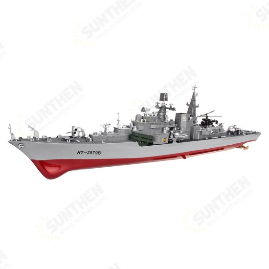 HT 2879B 1/275 RTR 78cm 2.4G 4CH RC Boat Vehicles Millitary Warship Torpedo LED Lighting Models