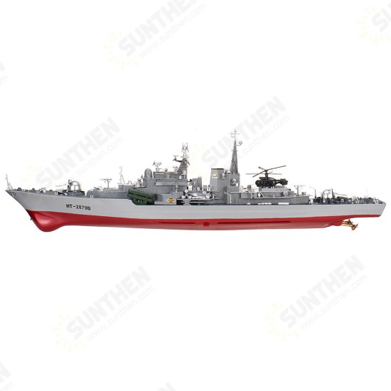 HT 2879B 1/275 RTR 78cm 2.4G 4CH RC Boat Vehicles Millitary Warship Torpedo LED Lighting Models