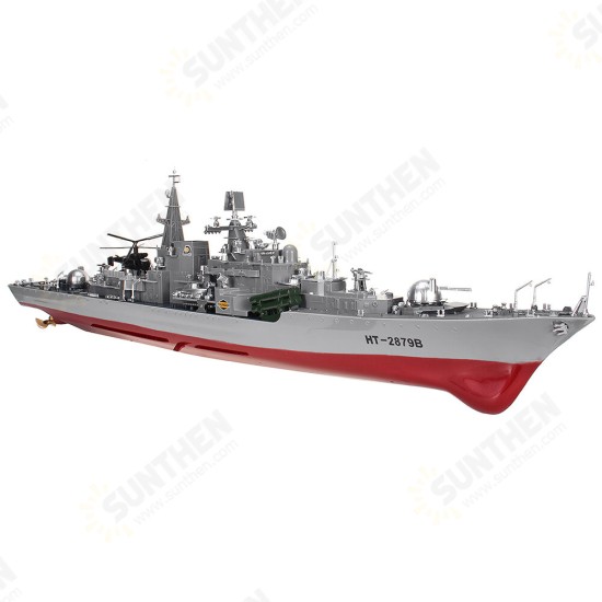 HT 2879B 1/275 RTR 78cm 2.4G 4CH RC Boat Vehicles Millitary Warship Torpedo LED Lighting Models