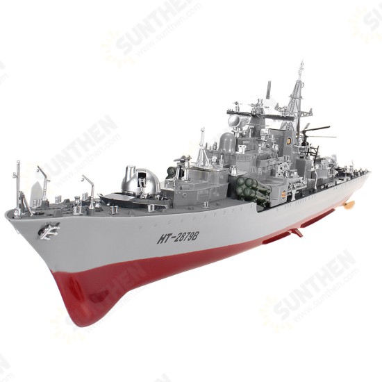 HT 2879B 1/275 RTR 78cm 2.4G 4CH RC Boat Vehicles Millitary Warship Torpedo LED Lighting Models