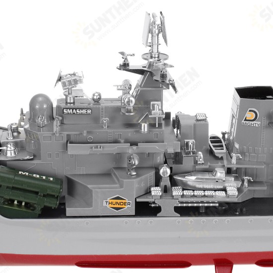 HT 2879B 1/275 RTR 78cm 2.4G 4CH RC Boat Vehicles Millitary Warship Torpedo LED Lighting Models