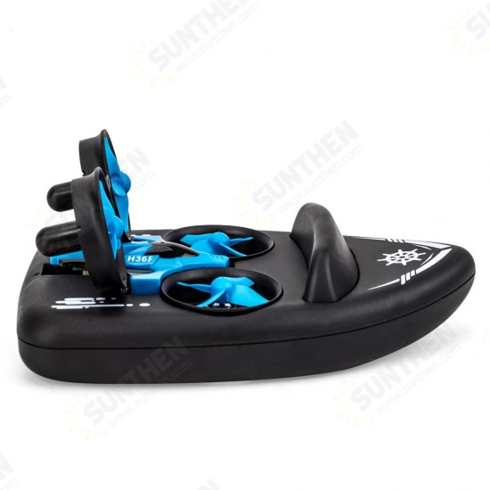 JJRC H36F Terzetto 1/20 2.4G 3 In 1 RC Boat Vehicle Flying Drone Land Driving RTR Model