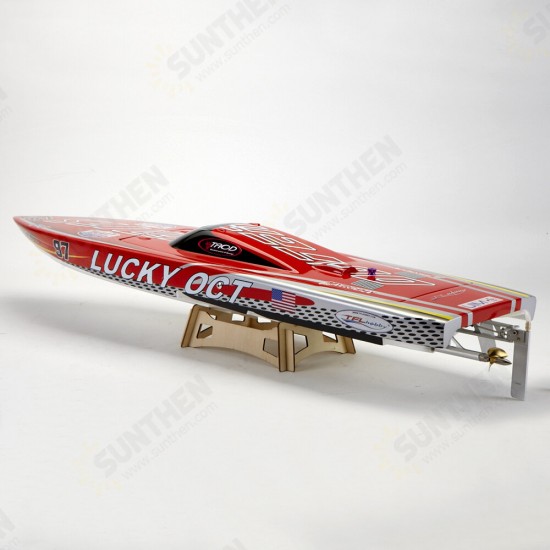 1126 880mm Lucky OCT 2.4G 120A ESC Brushless RC Boat w/ Water Cooling System Without Servo TX Battery