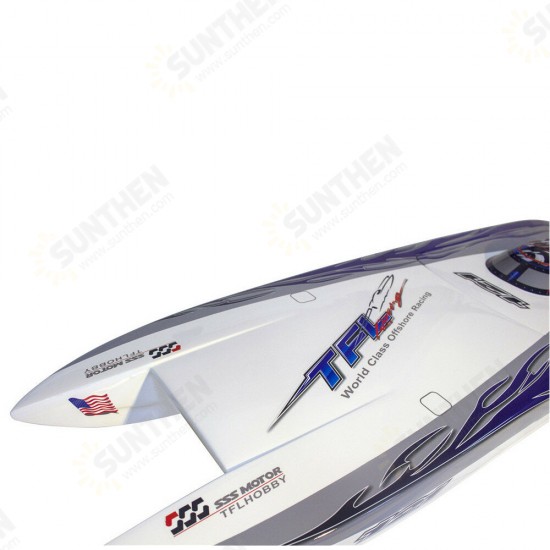 1133-01F Zonda Cat 1040mm RC Boat Hull Fiberglass without Electronic & Hardware Parts Model