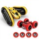 828G 2 in 1 RC Car 2.4G 1:16 Stunt Drift Deformation LED Light Tank Tracked Jumping 360° Flip Vehicle Kids Child Toys