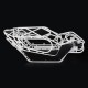 D1RC Titanium Alloy Tube RC Car Frame For AXIAL Ghost 90018 90020 90031 90045 90048 90053 Vehicle Parts