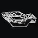 D1RC Titanium Alloy Tube RC Car Frame For AXIAL Ghost 90018 90020 90031 90045 90048 90053 Vehicle Parts