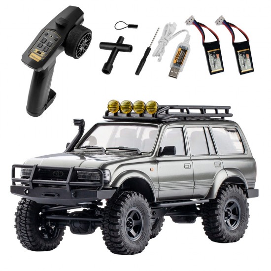 1/18 RC Car 2.4G Land Cruiser 80 For TOYOTA With Two Batteries Partly Waterproof RC Crawler Off Road RC Vehicle Models RTR Remote Control Car