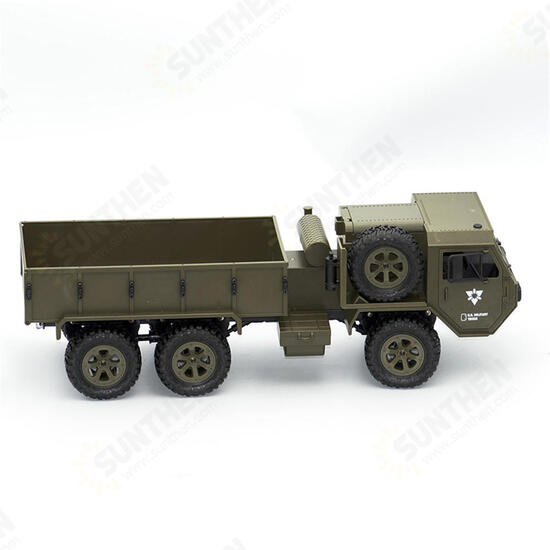 FY004A 1/16 2.4G 6WD Rc Car Proportional Control US Army Military Truck RTR Model Toys