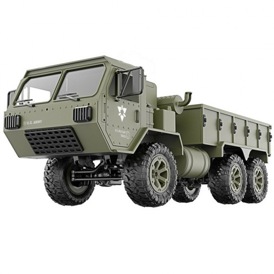 FY004A 1/16 2.4G 6WD Rc Car Proportional Control US Army Military Truck RTR Model Toys