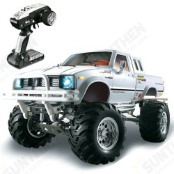 HG P407 1/10 2.4G 4WD RC Car for TOYATO Metal 4X4 Pickup Truck Rock Crawler RTR Toy HG P407 1/10 2.4G 4WD RC Car for TOYATO Metal 4X4 Pickup Truck Rock Crawler RTR Toy