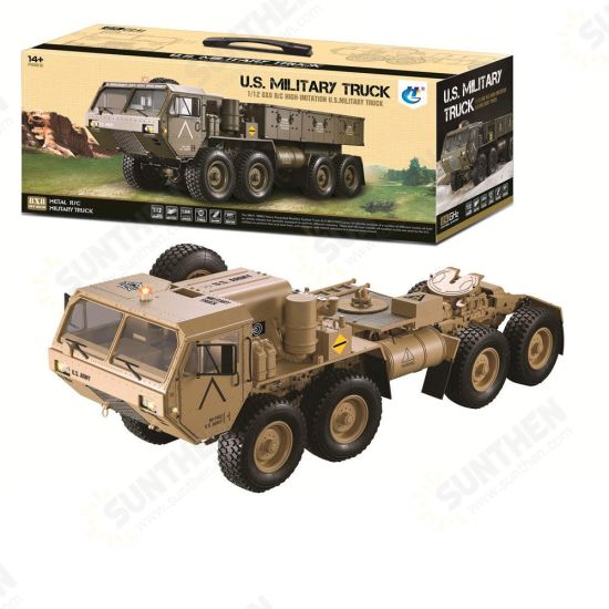 HG P801 P802 1/12 2.4G 8X8 M983 739mm RC Car US Army Military Truck Without Battery Charger