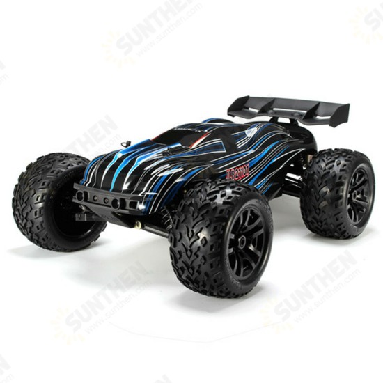 w/ 2 Battery 120A Upgraded 1/10 2.4G 4WD 80km/h Brushless RC Car Truggy 21101 RTR Model