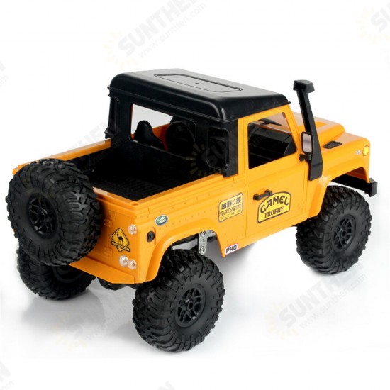 MN90 1/12 2.4G 4WD RC Car w/ Front LED Light 2 Body Shell Roof Rack Crawler Off-Road Truck RTR Toy