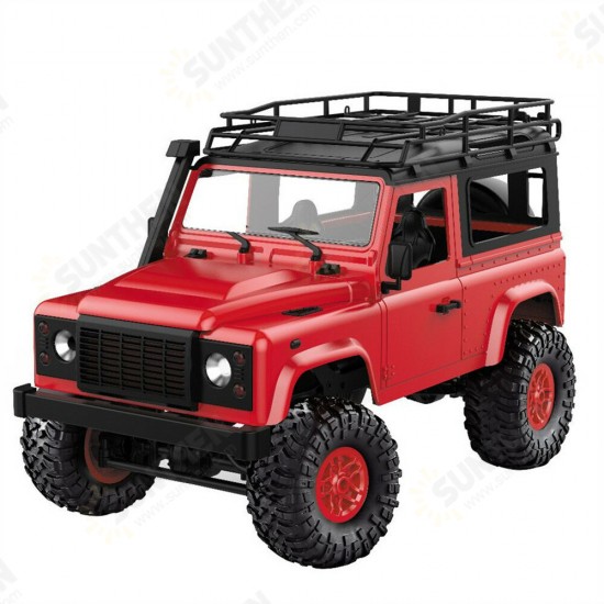 MN90 1/12 2.4G 4WD RC Car w/ Front LED Light 2 Body Shell Roof Rack Crawler Off-Road Truck RTR Toy