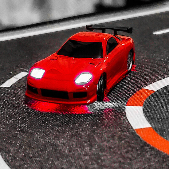 C71 RTR 1/76 2.4G RWD Mini RC Car Sports Vehicles LED Lights Full Proportional Toys On-Road Models