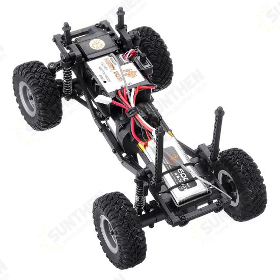 1/24 Mini RC Car Crawler with Two Batteries 4WD 2.4G Waterproof RC Vehicle Model RTR for Kids and Adults