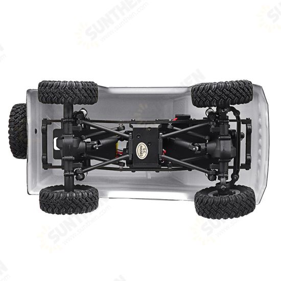 1/24 Mini RC Car Crawler with Two Batteries 4WD 2.4G Waterproof RC Vehicle Model RTR for Kids and Adults