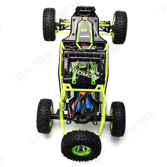 12427 2.4G 1/12 4WD Crawler RC Car With LED Light Two Battery 7.4V 1500mAh