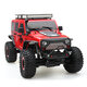 104311 1/10 2.4G 4X4 Crawler RC Car Desert Mountain Rock Vehicle Models With Two Motors LED Head Light Two Battery