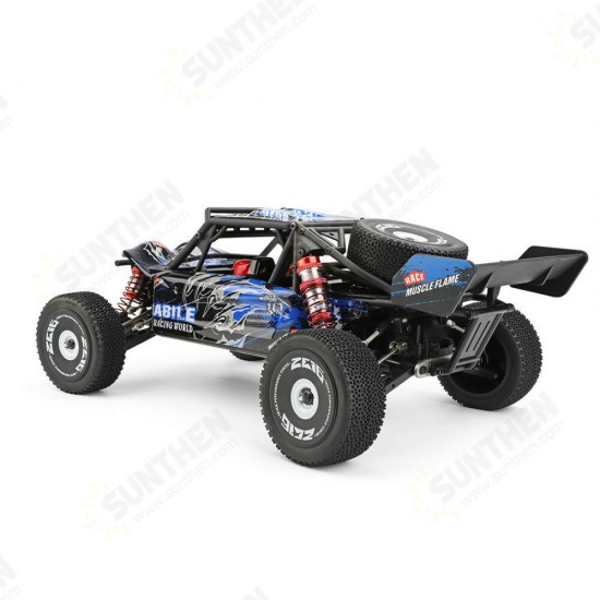 124018 1:12 RTR Upgraded 7.4V 2600mAh 2.4G 4WD 60km/h Metal Chassis RC Car Vehicles Models Two/Three Batteries