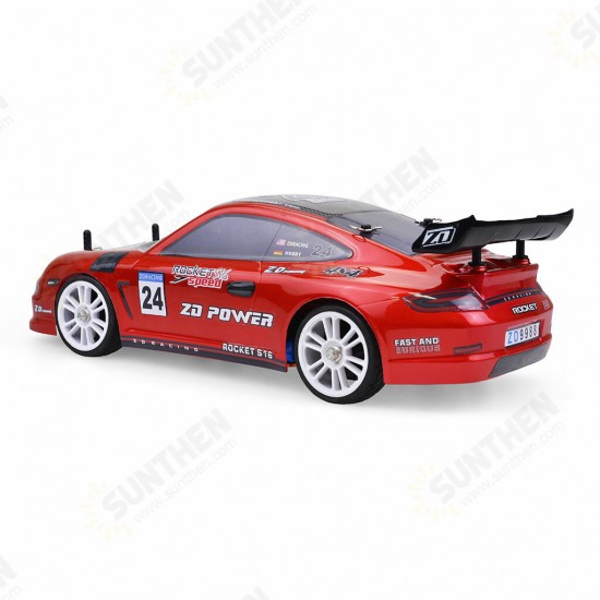 ZD 1/16 2.4G 4WD Racing ROCKET S16 Drift Brushless Flat Sports Drift RC Car Vehicle Models