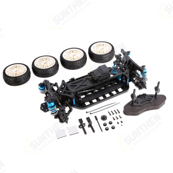 10426 1/10 4WD Drift RC Car Kit Electric On-Road Vehicle without Shell & Electronic Parts