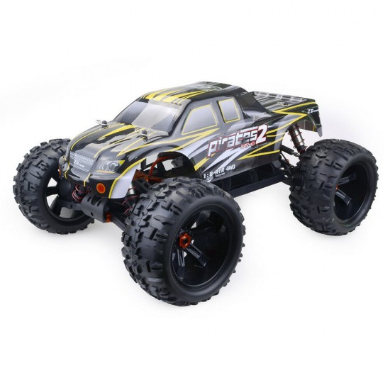 9116 1/8 4WD Brushless Electric Truck Metal Frame 100km/h RC Car Without Electric Parts