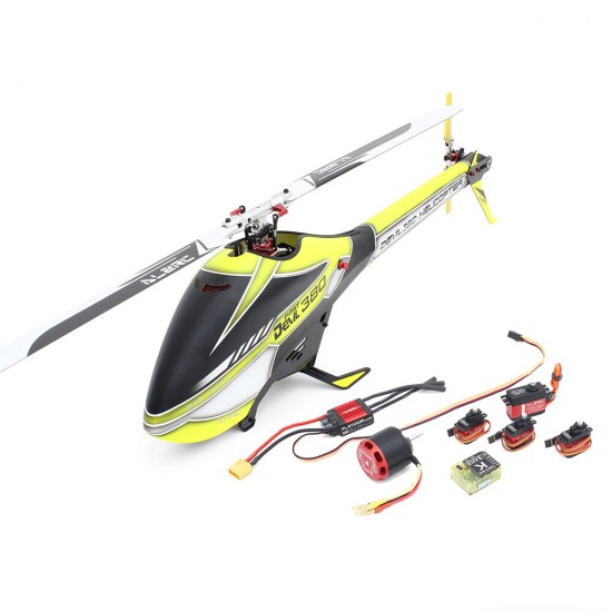 Devil 380 FAST FBL 6CH 3D Flying Flybarless RC Helicopter Super Combo With Motor ESC Servo Gyro