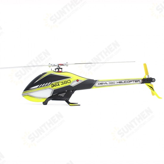 Devil 380 FAST FBL 6CH 3D Flying Flybarless RC Helicopter Super Combo With Motor ESC Servo Gyro