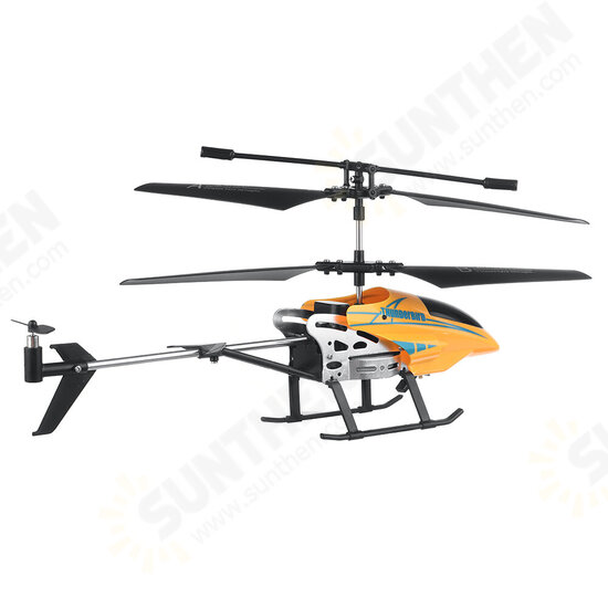 D728 3.5CH Fall Resistant Led Light USB Chargering Alloy Remote Control RC Helicopter RTF Children Gift Outdoor Toys