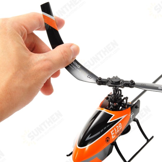 E129 2.4G 4CH 6-Axis Gyro Altitude Hold Flybarless RC Helicopter RTF