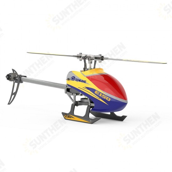 E150 2.4G 6CH 6-Axis Gyro 3D6G Dual Brushless Direct Drive Motor Flybarless RC Helicopter BNF Compatible with S-FHSS