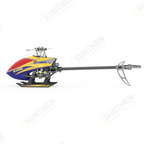 E150 2.4G 6CH 6-Axis Gyro 3D6G Dual Brushless Direct Drive Motor Flybarless RC Helicopter BNF Compatible with S-FHSS