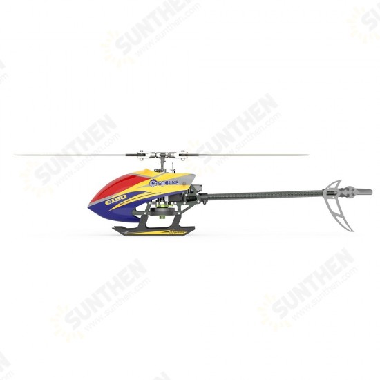 E150 2.4G 6CH 6-Axis Gyro 3D6G Dual Brushless Direct Drive Motor Flybarless RC Helicopter RTF Compatible with S-FHSS