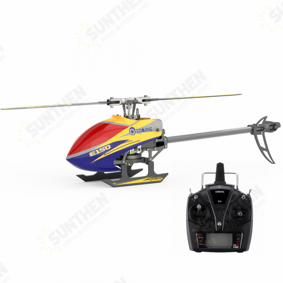 E150 2.4G 6CH 6-Axis Gyro 3D6G Dual Brushless Direct Drive Motor Flybarless RC Helicopter RTF Compatible with S-FHSS